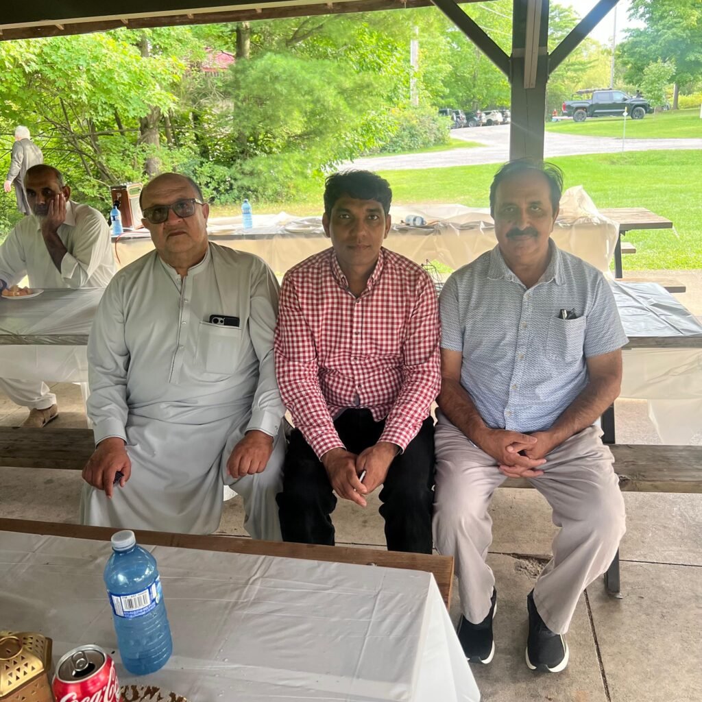 Nazim Shah with neighbours in Cambridge Ward 5